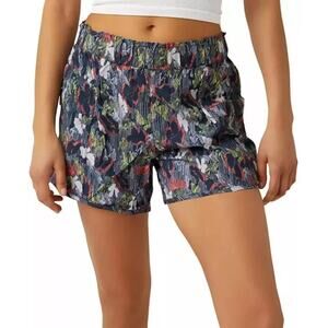 Free People Movement In The Wild Printed Supernova Combo Shorts Women’s Sz S